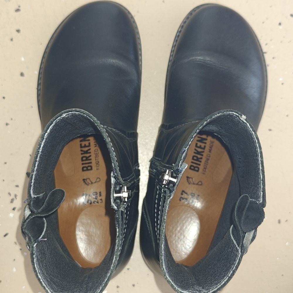 Birkenstock Black Leather Boot Size 37 - Picture 7 of 11